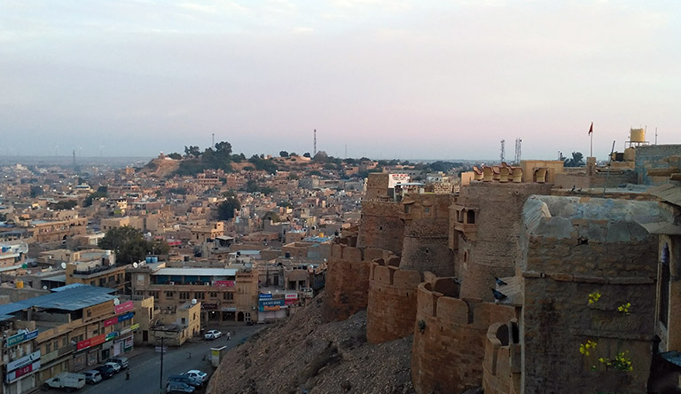 jaisalmer-fort-city-morning-view-rajasthan-india
